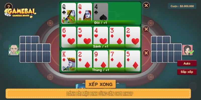 Đánh bài Mậu Binh cùng sân chơi RIKVIP